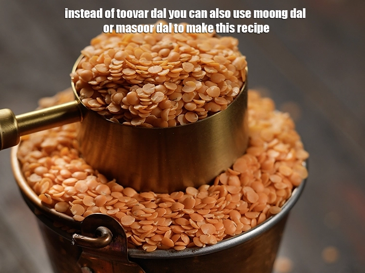 Step 29 – <p>Instead of toovar dal you can also use moong dal or masoor dal to make …