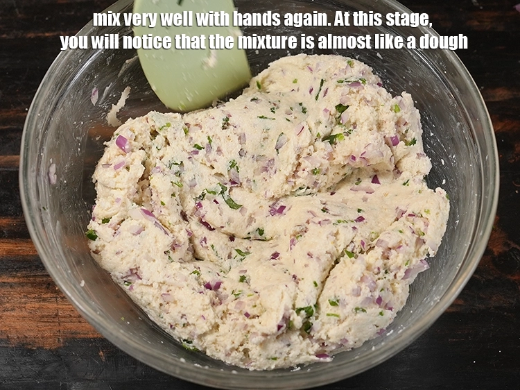 Step 17 – <p>Mix very well with hands again. At this stage, you will notice that the mixture …