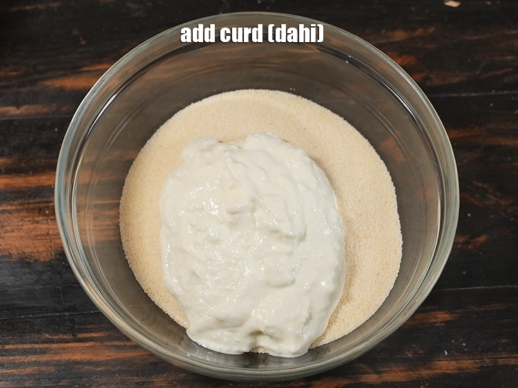 Step 3 – <p>Add 1 cup&nbsp;<a href="https://www.tarladalal.com/glossary-curd-dahi-yogurt-yoghurt-383i">curds (dahi)</a>&nbsp;to it.&nbsp;</p>