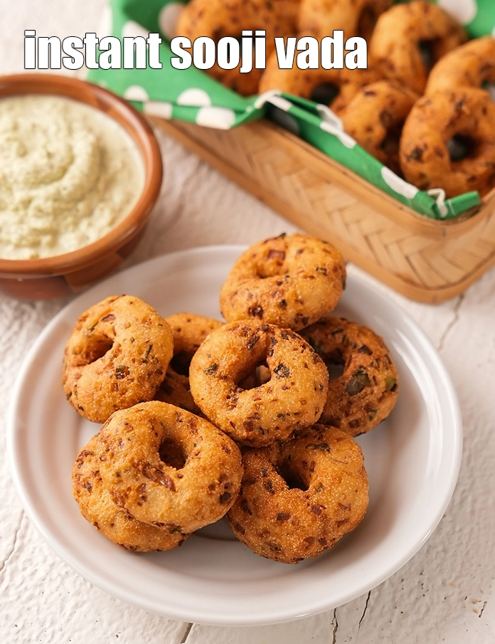 Step 27 – <p><span style="background-color:rgb(255,255,255);color:rgb(0,0,0);">Serve </span><strong>rava vada </strong><span style="background-color:rgb(255,255,255);color:rgb(0,0,0);">immediately with coconut chutney.</span></p>