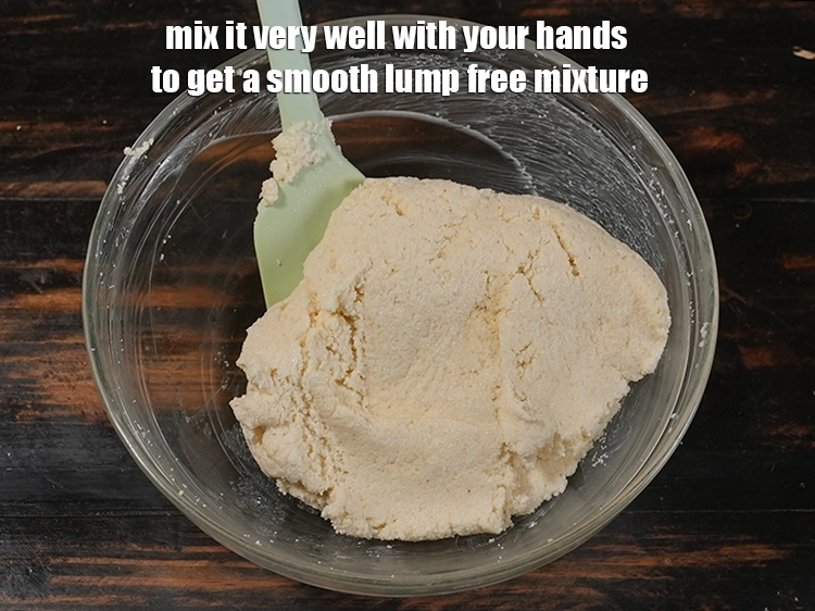 Step 4 – <p>Mix it very well with your hands to get a smooth lump free mixture.&nbsp;</p>