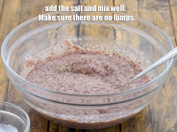 Step 6 – <p><span style="background-color:rgb(255,255,255);color:rgb(0,0,0);">Finally, add the salt and mix well. Make sure there are no lumps.</span></p>