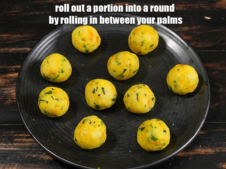 Step 27 – <p><span style="background-color:rgb(255,255,255);color:rgb(0,0,0);">Roll out a portion into a round by rolling in between your palms. Repeat …