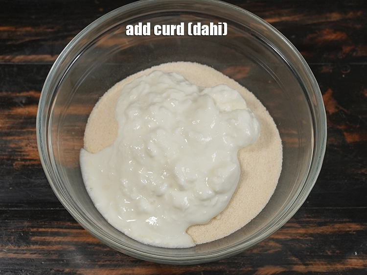 Step 3 – <p>Add the fresh curd. Learn <a href="https://www.tarladalal.com/How-To-Make-Curd-Or-Dahi-At-Home-2790r">how to make curd at home</a>.</p>