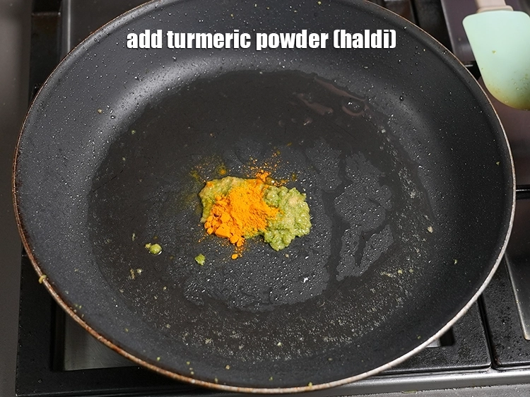 Step 18 – <p><span style="background-color:rgb(255,255,255);color:rgb(0,0,0);">Add&nbsp;1/4 tsp&nbsp;</span><a href="https://www.tarladalal.com/glossary-turmeric-powder-haldi-645i">turmeric powder (haldi)</a><span style="background-color:rgb(255,255,255);color:rgb(0,0,0);">.</span></p>