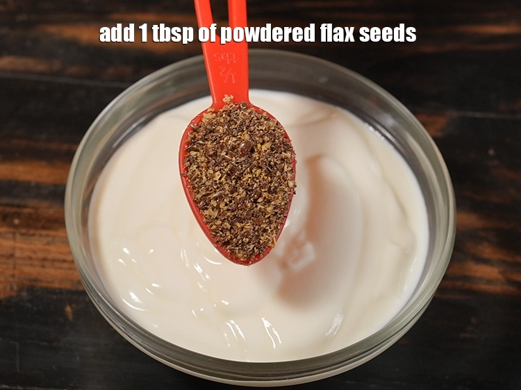 Step 10 – <p>Add 1 tbsp of <strong>powdered flax seeds</strong>. See above on how to make&nbsp;powdered flax seeds.&nbsp;<a …