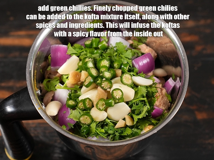 Step 14 – <p>Add 2 tsp chopped green chillies. Finely chopped green chilies can be added to the …