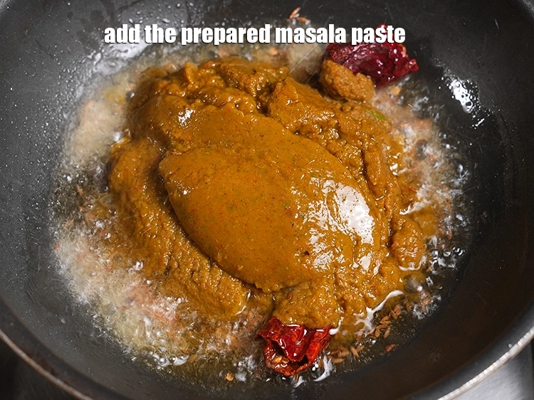 Step 32 – <p>Add the prepared masala paste.</p>
