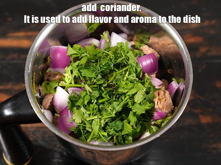Step 11 – <p>Add ¼ cup chopped coriander. It is used to add flavor and aroma to the …