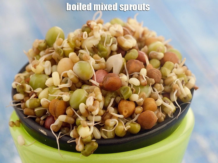 Step 3 – <p>To boil mixed sprouts, boil water in a deep pan and add little salt. Add …