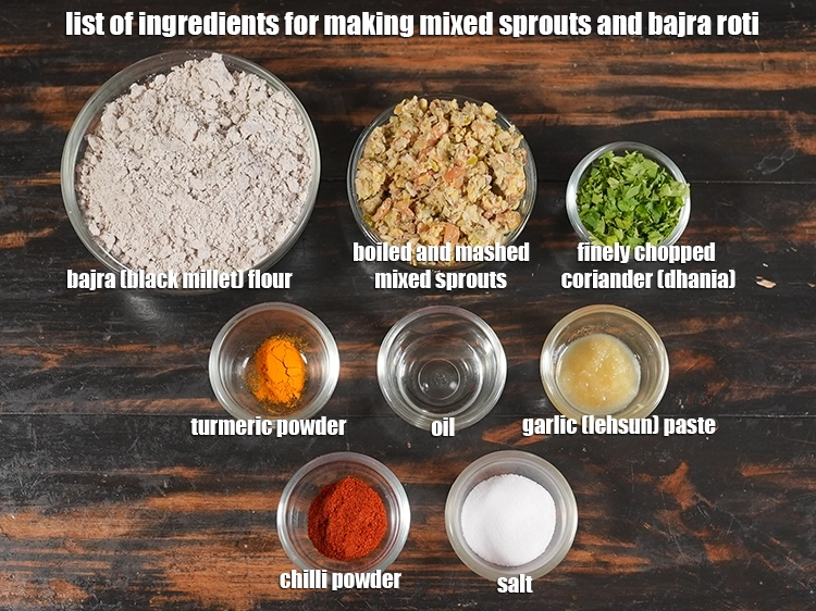 Step 22 – <p><strong>What is mixed sprouts and bajra roti &nbsp;made of?</strong> &nbsp;<i><u>See the below image of list …