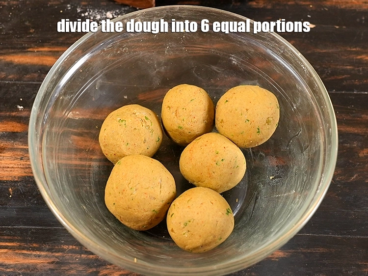 Step 14 – <p>Divide the dough into 6 equal portions.</p>