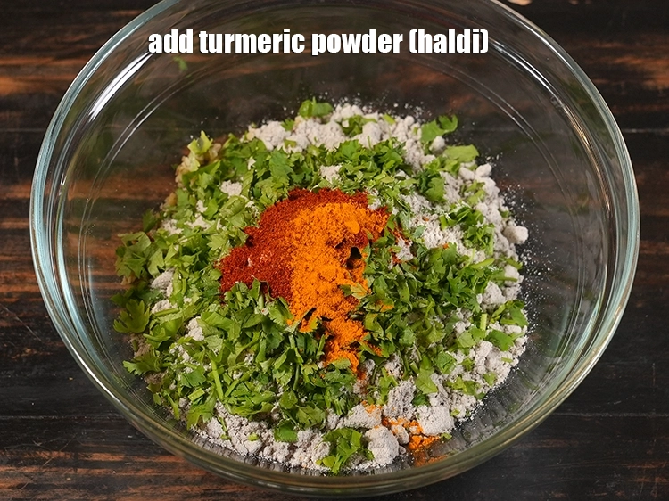 Step 9 – <p>Add little turmeric powder.&nbsp;Turmeric helps in digestion of food thus helping to overcome indigestion.&nbsp;Turmeric, being …