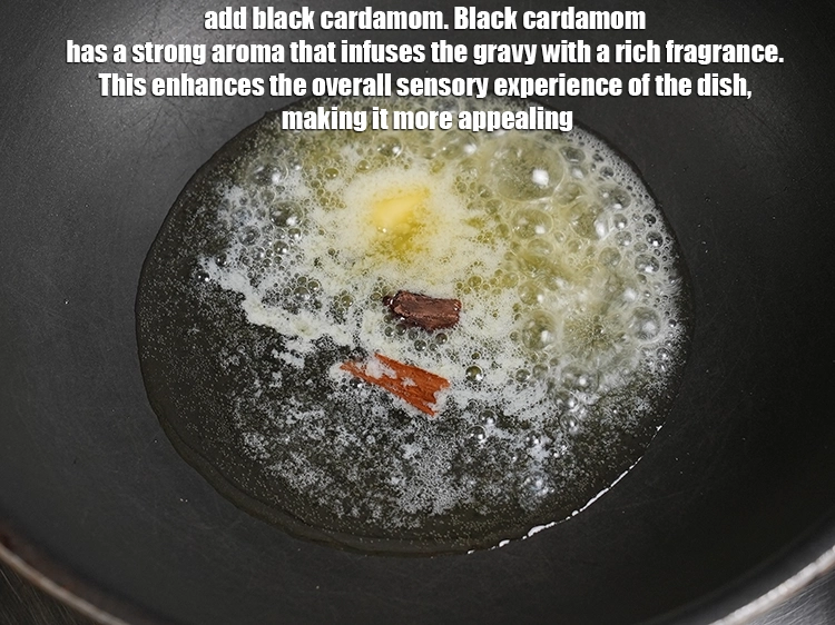 Step 14 – <p>Add 1 <a href="https://www.tarladalal.com/glossary-black-cardamom-badi-elaichi-moti-elaichi-263i">black cardamom (badi elaichi)</a>. Black cardamom has a strong aroma that infuses …