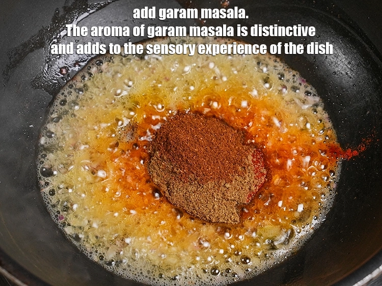 Step 23 – <p>Add ½ tsp&nbsp;<a href="https://www.tarladalal.com/glossary-garam-masala-296i">garam masala</a>. The aroma of garam masala is distinctive and adds to …
