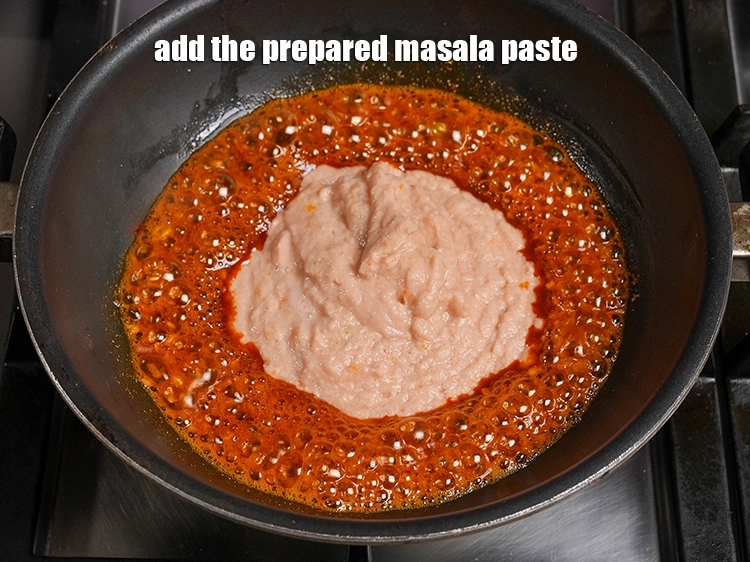 Step 25 – <p>Add the prepared masala paste.</p>
