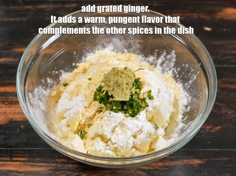 Step 7 – <p>Add 1 tsp grated ginger. It adds a warm, pungent flavor that complements the other …