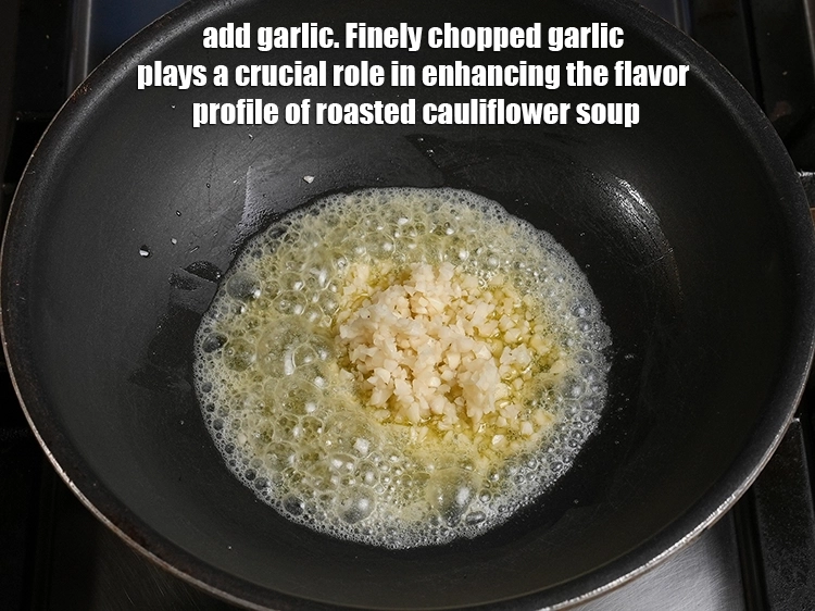 Step 10 – <p>Add 2 tbsp finely <a href="https://www.tarladalal.in/glossary-garlic-lehsun-lahsun-348i#ing_2370"><u>chopped garlic (lehsun)</u></a>. Finely chopped garlic plays a crucial role …