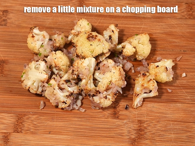 Step 16 – <p>Remove a little mixture on a chopping board.</p>