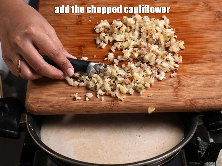 Step 21 – <p>Add the chopped cauliflower.</p>