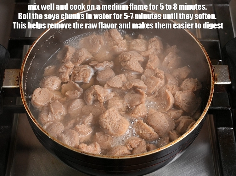 Step 11 – <p>Mix well and cook on a medium flame for 5 to 8 minutes. Boil the …