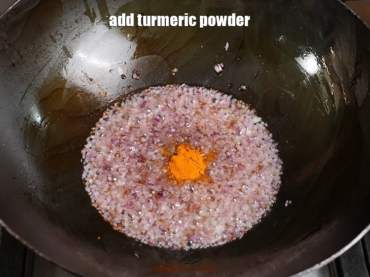 Step 22 – <p>Add ½ tsp <a href="https://www.tarladalal.in/glossary-turmeric-powder-haldi-645i"><u>turmeric powder (haldi)</u></a>.</p>