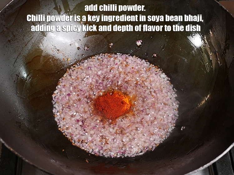 Step 23 – <p>Add 1 tsp <a href="https://www.tarladalal.in/glossary-chilli-powder-red-chilli-powder-339i#ing_3363"><u>Kashmiri red chilli powder</u></a>. Chilli powder is a key ingredient in …