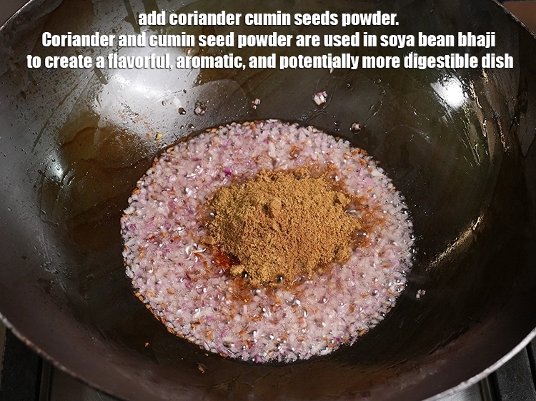 Step 24 – <p>Add 2 tbsp <a href="https://www.tarladalal.in/glossary-coriander-cumin-seeds-powder-dhania-jeera-powder-375i"><u>coriander-cumin seeds (dhania-jeera) powder</u></a>. Coriander and cumin seed powder are used …
