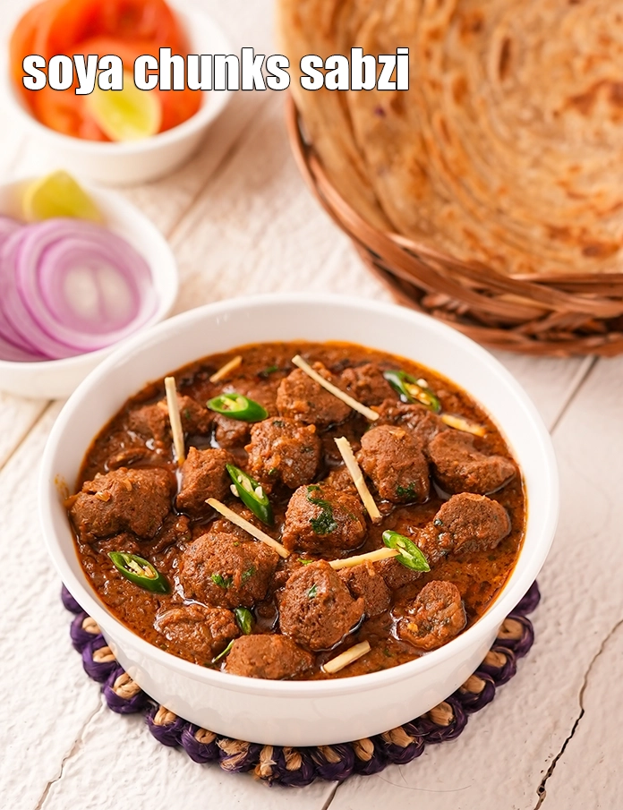 Step 39 – <p style="margin-left:0px;">Serve <strong>soya bean bhaji recipe | soya chunks sabzi | soya chunks bhaji | …