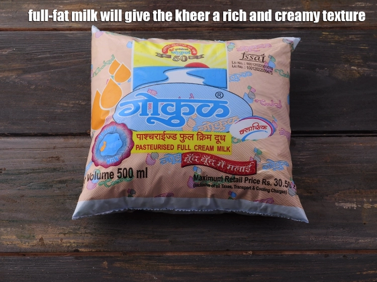Step 20 – <p>Full-fat milk will give the kheer a rich and creamy texture.</p>