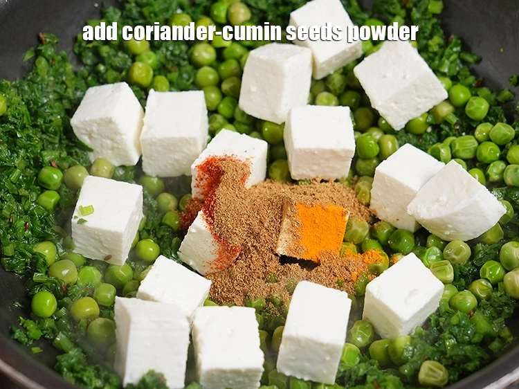Step 45 – <p><span style="background-color:rgb(255,255,255);color:rgb(0,0,0);">Add&nbsp;1 tsp&nbsp;</span><a href="https://www.tarladalal.com/glossary-coriander-cumin-seeds-powder-dhania-jeera-powder-375i"><u>coriander-cumin seeds (dhania-jeera) powder</u></a><u>.</u></p>