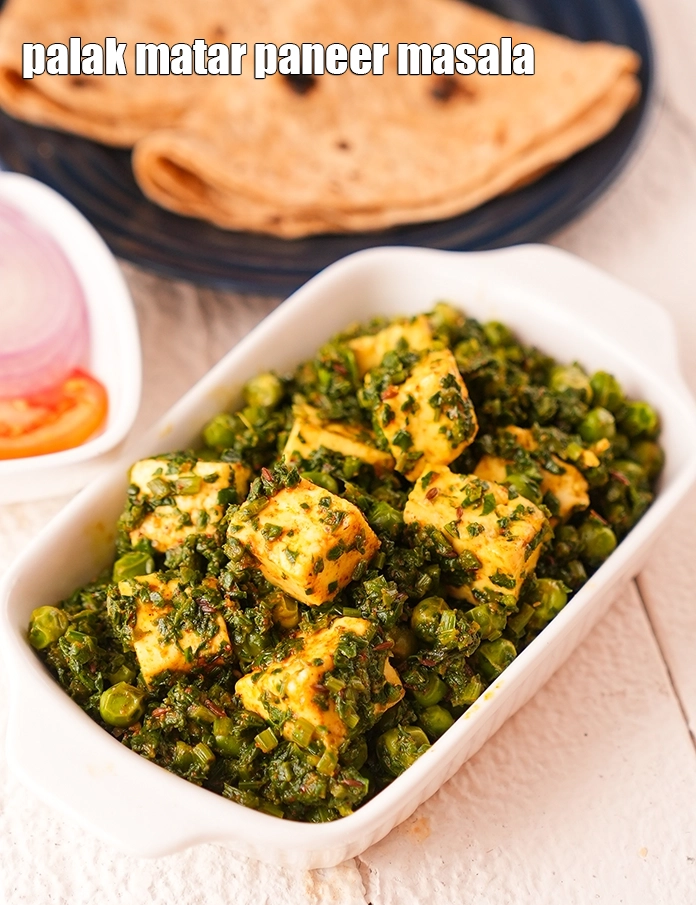 Step 49 – <p>Serve <strong>palak matar paneer sabzi recipe | palak matar paneer masala | spinach and green …
