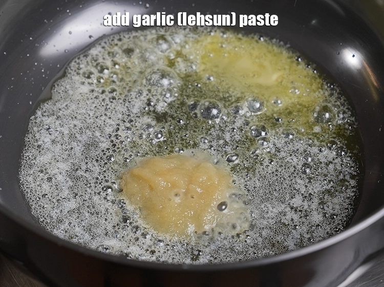 Step 2 – <p>Add the <span style="background-color:rgb(255,255,255);color:rgb(0,0,0);">2 tsp </span><a href="https://www.tarladalal.in/glossary-garlic-lehsun-lahsun-348i#ing_2752"><u>garlic (lehsun) paste</u></a>. Many people even prefer adding <a …