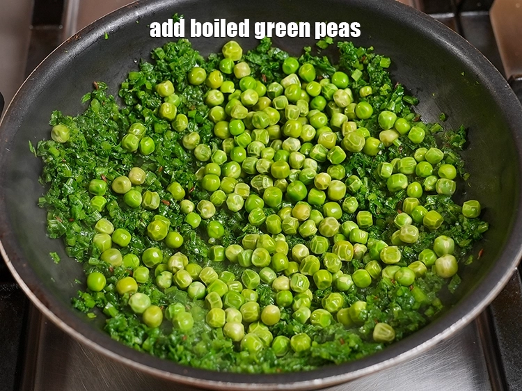 Step 40 – <p>Add 1 cup&nbsp;<a href="https://www.tarladalal.com/glossary-boiled-green-peas-1078i">boiled green peas</a>. See above how to boil green peas.&nbsp;</p>