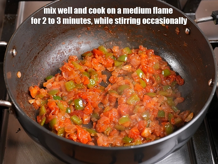 Step 7 – <p><span style="background-color:rgb(255,255,255);color:rgb(0,0,0);">Mix well and cook on a medium flame for 2 to 3 minutes, while …