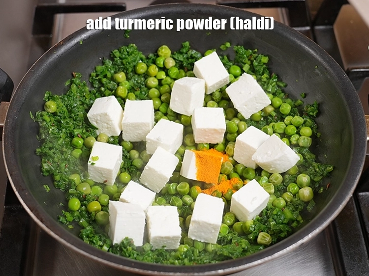Step 42 – <p>Add&nbsp;1/4 tsp&nbsp;<a href="https://www.tarladalal.com/glossary-turmeric-powder-haldi-645i">turmeric powder (haldi)</a>.</p>