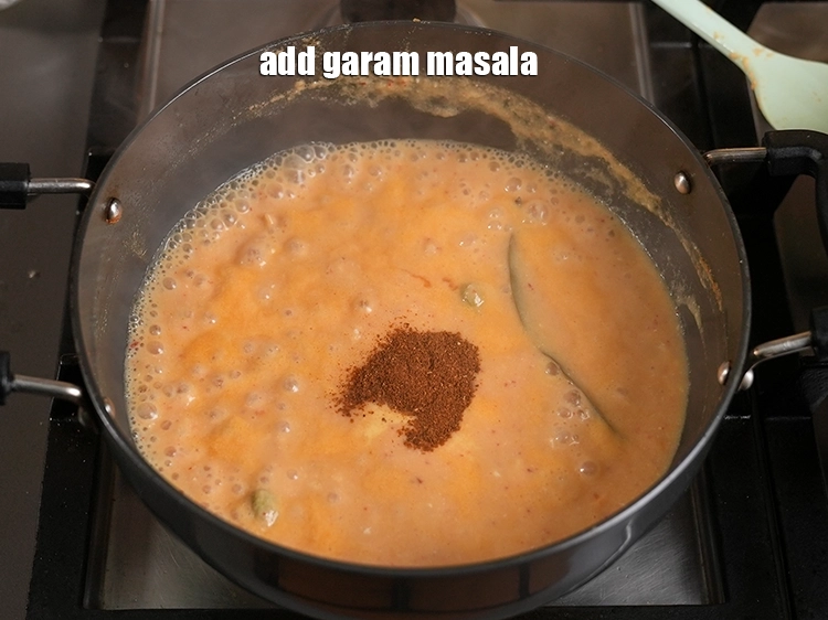 Step 33 – <p><span style="background-color:rgb(255,255,255);color:rgb(0,0,0);">Add the garam masala. Refer our </span><a href="https://www.tarladalal.com/Garam-Masala-163r"><u>homemade garam masala recipe</u></a><span style="background-color:rgb(255,255,255);color:rgb(0,0,0);"> to make …