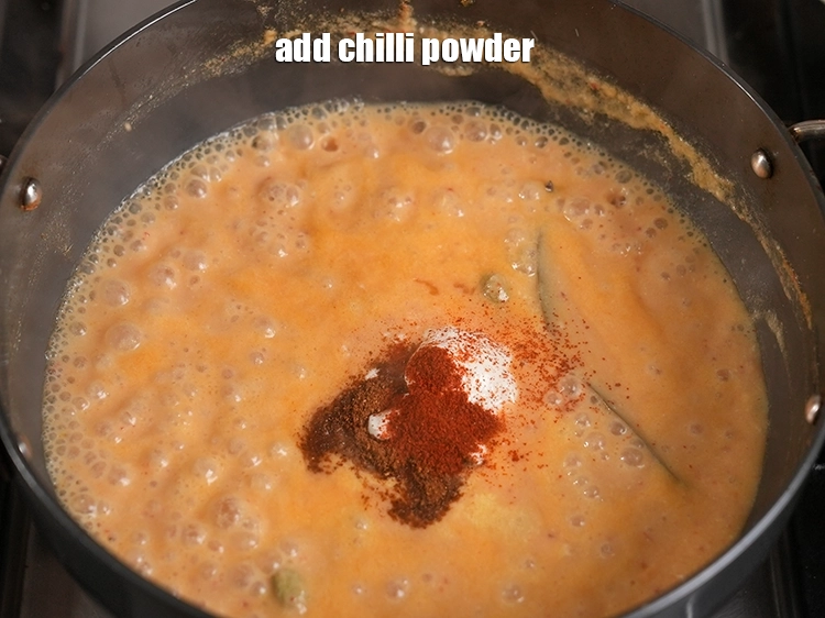 Step 41 – <p><span style="background-color:rgb(255,255,255);color:rgb(0,0,0);">Finally, add the 1/4 tsp </span><a href="https://www.tarladalal.in/glossary-chilli-powder-red-chilli-powder-339i"><u>chilli powder</u></a><u>.</u></p>