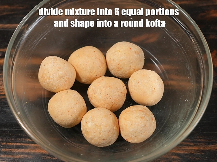 Step 10 – <p>Divide the mixture into 6 equal portions. Roll each portion into a round.</p>