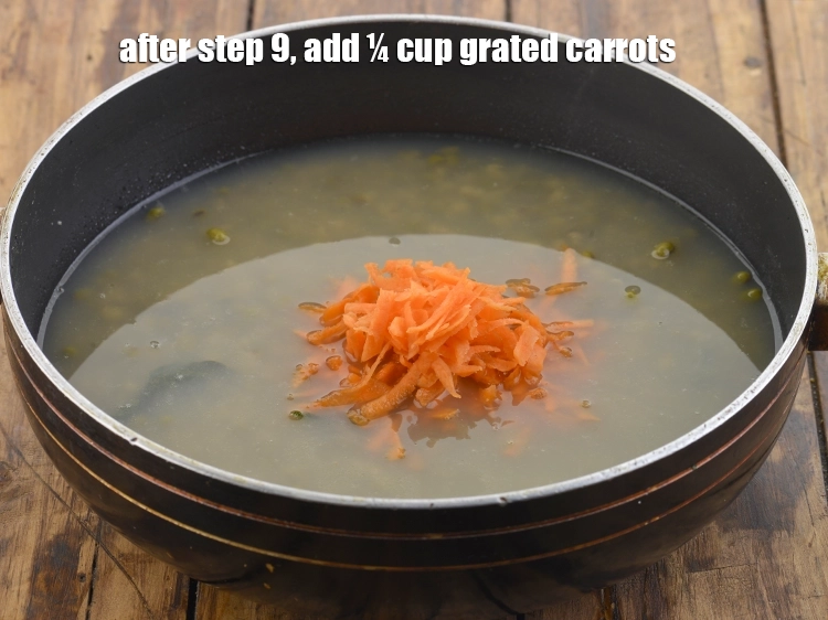 Step 16 – <p>After step 9, add ¼ cup grated carrots.</p>