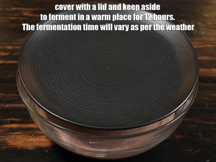 Step 12 – <p>Cover with a lid and keep aside to ferment in a warm place for 12 …