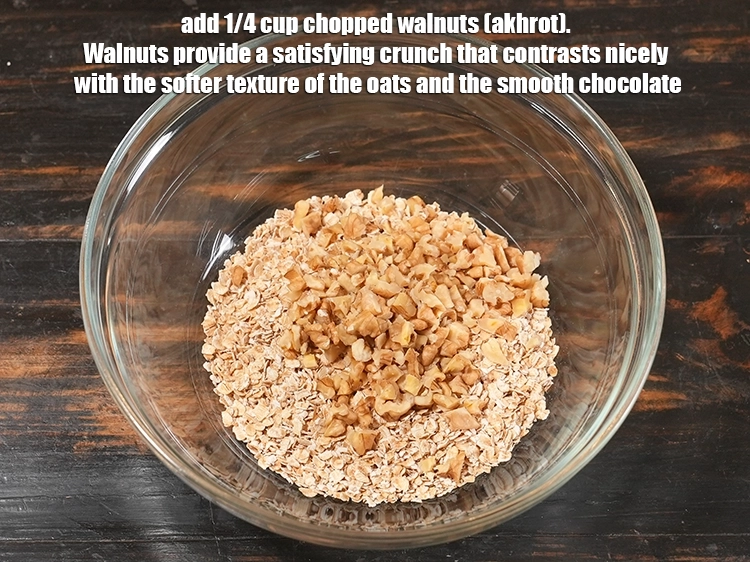 Step 7 – <p>Add 1/4 cup <a href="/glossary-walnuts-akhrot-784i#ing_3224"><u>chopped walnuts (akhrot)</u></a><u>.</u> <span style="color:rgb(0,0,0);">Walnuts provide a satisfying crunch that contrasts …