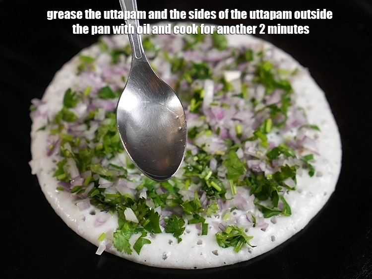 Step 41 – <p><span style="background-color:rgb(255,255,255);color:rgb(0,0,0);">Cook for another 2 minutes and brush some oil after a minute&nbsp;on the sides …