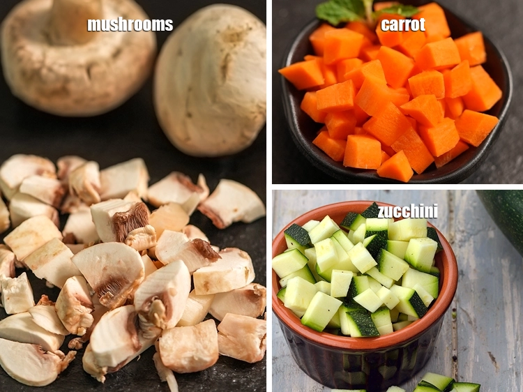 Step 30 – <p>Use a variety of vegetables, like mushrooms, carrot or zucchini. This will add flavor, texture, …