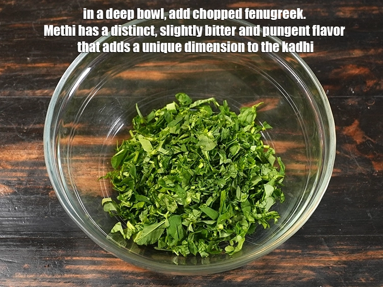 Step 1 – <p>To make<strong> methi pakoda kadhi recipe | Punjabi style methi pakora kadhi | kadhi methi …