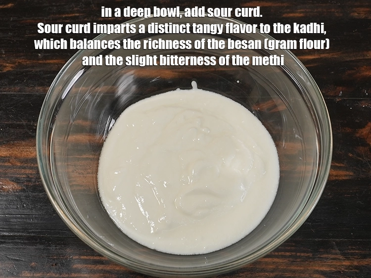 Step 49 – <p>Make sure to use sour curd, it will give the kadhi a tangy flavor.</p>