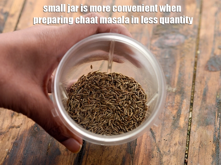 Step 20 – <p>Small jar is more convenient when preparing&nbsp;chaat masala&nbsp;in less quantity.</p>