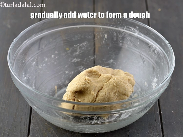 Step 5 – <p>Gradually add water to form a dough. The quantity of water will depend upon the …