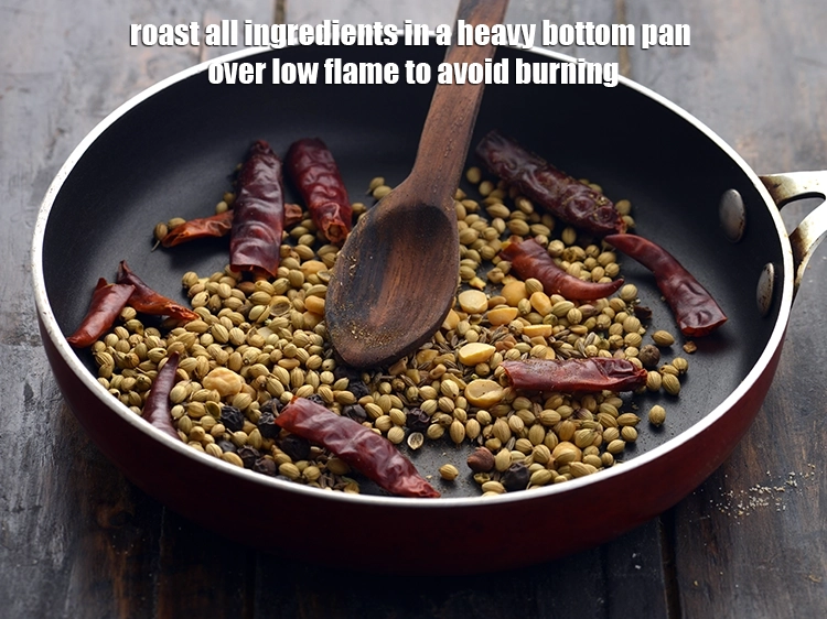 Step 16 – <p>Also, if making in large quantity, roast all ingredients in a heavy bottom pan over …