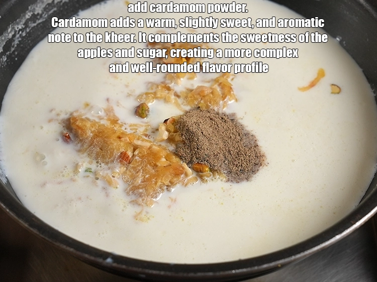 Step 11 – <p>Add ½ tsp <a href="https://www.tarladalal.in/glossary-cardamom-powder-elaichi-powder-265i"><u>cardamom (elaichi) powder</u></a>. Cardamom adds a warm, slightly sweet, and aromatic …